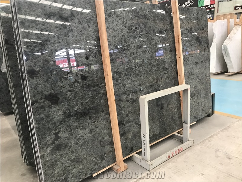 Labradorite Volga Blue Granite Polished Slabs /Ukraine Blue Granite Slab for Kitchen Worktops Bar Tops Desk Top Countertops, Wall Floor Tile