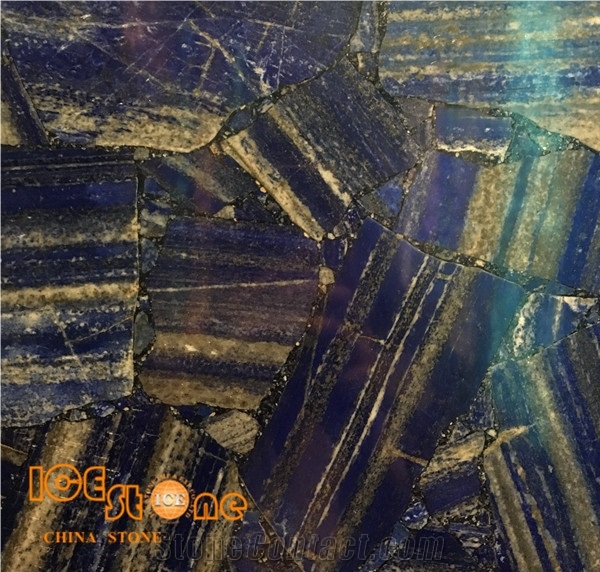 Blue Lapis Lazuli Semiprecious Slab/Semi Precious Slabs/ Gemstone Tiles/ Precious Stone Slabs/Home and Hotel Decoration Materials/Wall and Flooring