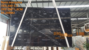 China Nero Marquina Marble Tiles & Slabs/Chinees Guangxi Black Floor Covering/Wall/Suitable for Project/Cheap/Stable Quantity/Low Price/Spain Pattern