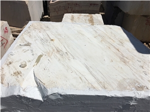 Chinese Calacatta/White Marble Blocks/Available/New Quarrywhite Color with Grey Vein
