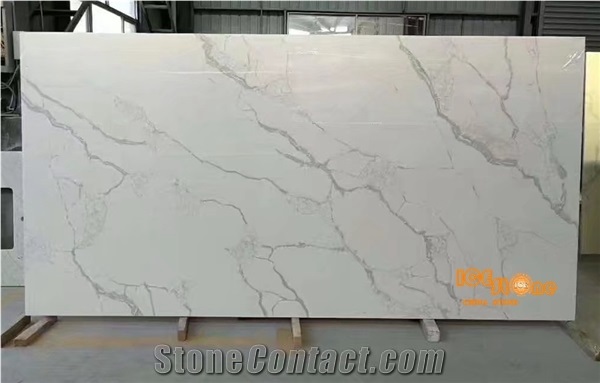 Factory Price Crystallized Marble Slabs, Artifical White Marble, Artifical Stone Slabs & Tiles, White Slabs for Countertop, Cut to Size for Project