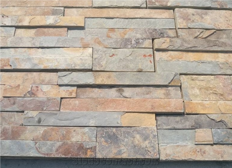 Back Concrete Culture Stone Wall Panels,Wall Cladding,Rusty Yellow Wall Cladding