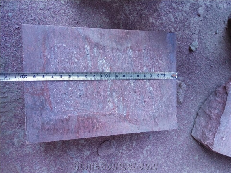 China Red Porphyry G 666 Red Cube Stone Paving Sets Polished Cleft