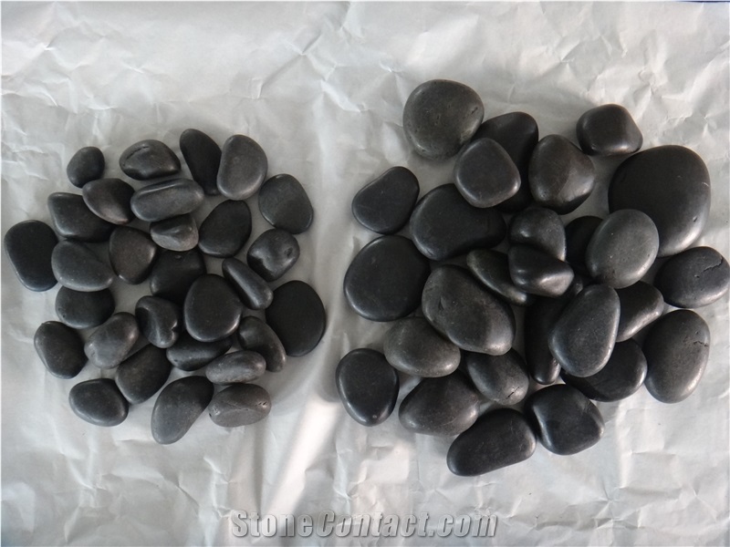Natural Black River Pebbles Pebble Stone