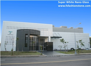 Nano Crystallized Glass White Artificial Stone Tile Building Wall Cladding Panel