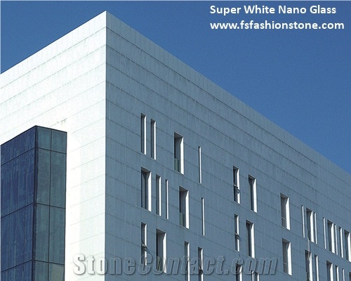 White Artificial Marble Tile, Nano Crystallized Glass Panel Exterior Wall Cladding Panel