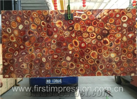 Red Agate Slab & Tiles /High Quality Agate Slab /Red Semi Precious Stone Panels Backlit/ Red Agate Gemstone Slabs/Red Agate Semi Precious Tiles