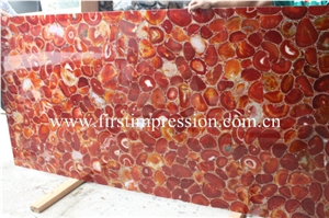 Red Agate Slabs /Red Agate Wall Tiles and Pannels Backlit / Red Agate Tiles /Red Agate Countertop/Semiprecious Stone Tiles / Gemstone Tiles Stone