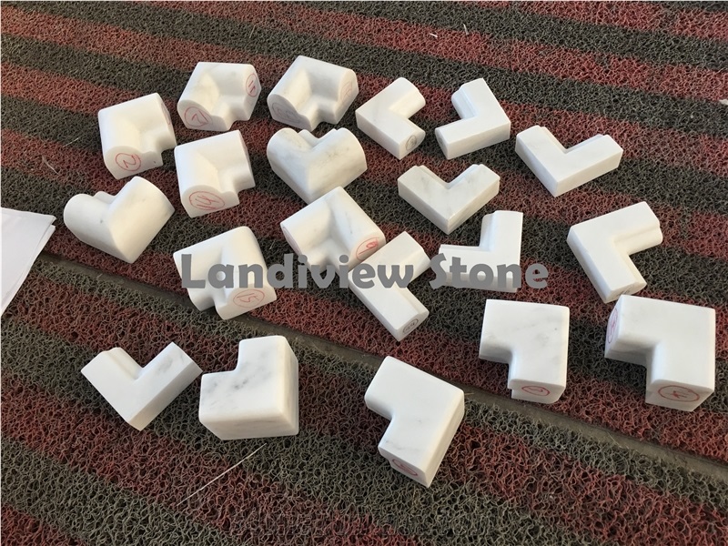 Oriental White Marble In-Corner Trim