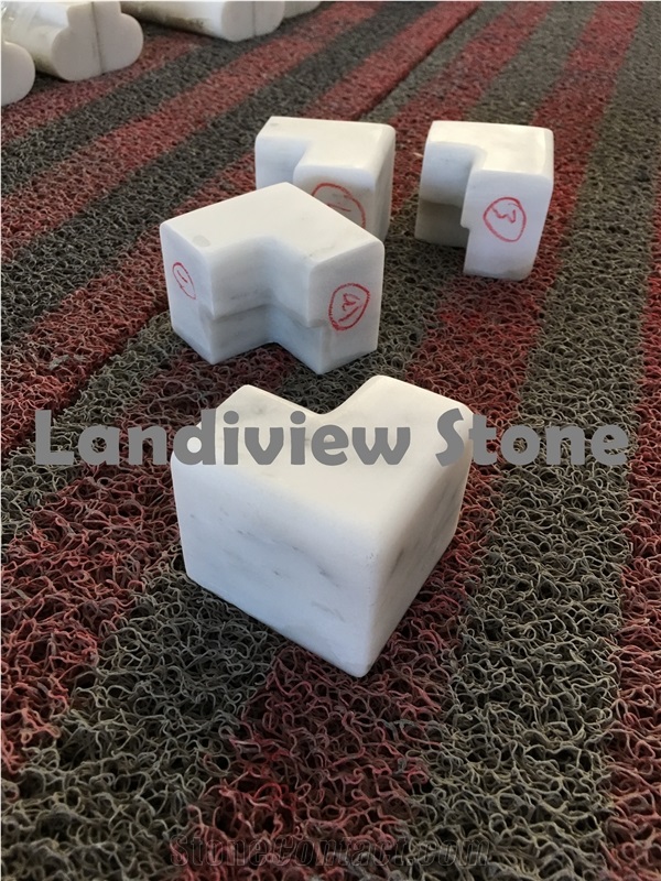 Oriental White Marble In-Corner Trim