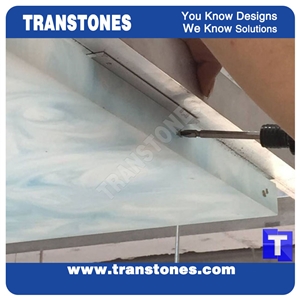Artificial Onyx Stone Ceiling Acrylic Sheet