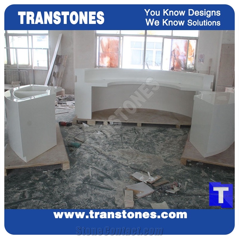 Best Price Office Furniture Solid Surface Reception Counter Desk Tops,Interior Commercial Bar Top for Store
