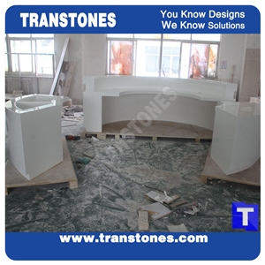 Best Price Office Furniture Solid Surface Reception Counter Desk Tops,Interior Commercial Bar Top for Store
