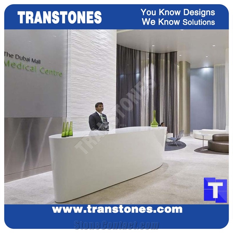 Best Price Office Furniture Solid Surface Reception Counter Desk Tops,Interior Commercial Bar Top for Store