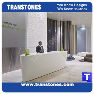Best Price Office Furniture Solid Surface Reception Counter Desk Tops,Interior Commercial Bar Top for Store