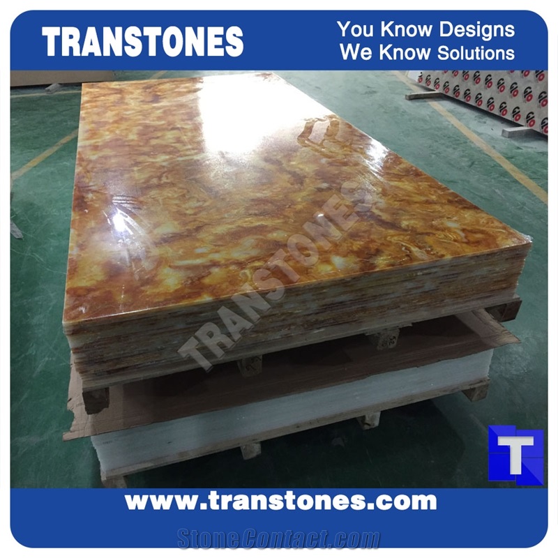 Faux Stone Panels Acrylic Sheet for Interior Stone