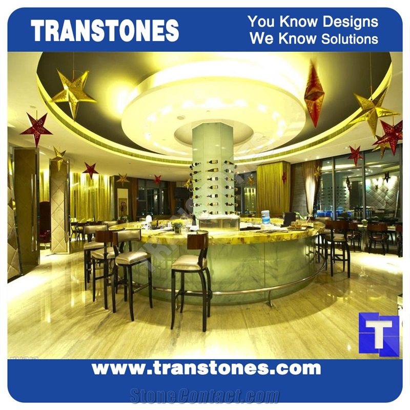Shadow Grey Artificial Solid Surface Marble Commercial Bar Top,Custom Countertops Engineered Stone Counter
