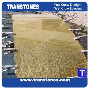 Yellow Translucent Faux Stones for Bar Counter