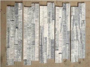 Alaska Gray Marble Tiles & Slabs, Rock Face, Wall Tiles