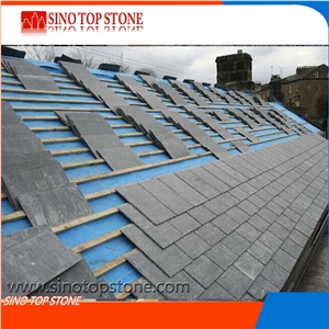 China Factory Direct Sales Cheap Slate, Natural Rectangle Black Slate Roof Slate Tile