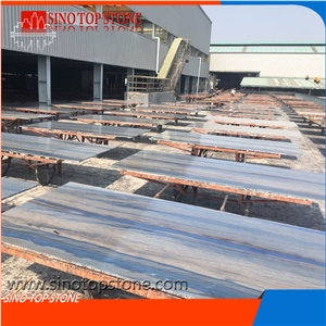 Grand Skylight Blue Azul Macaubas Quartzite Slabs Polished for Luxury Project