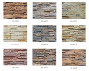 Concrete Artificial Culture Stone Stacked Stone Veneer Panel Wall Covering