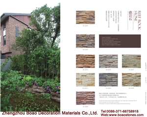 Concrete Artificial Culture Stone Stacked Stone Veneer Panel Wall Covering