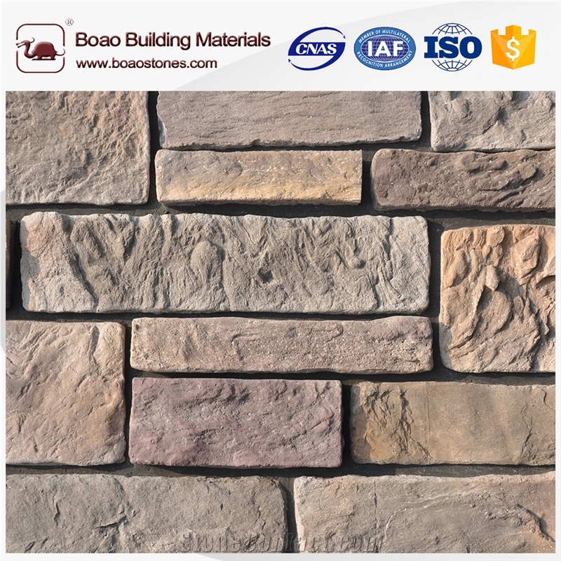 New Design Faux Stone Flat Piece Wall Siding