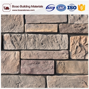 New Design Faux Stone Flat Piece Wall Siding