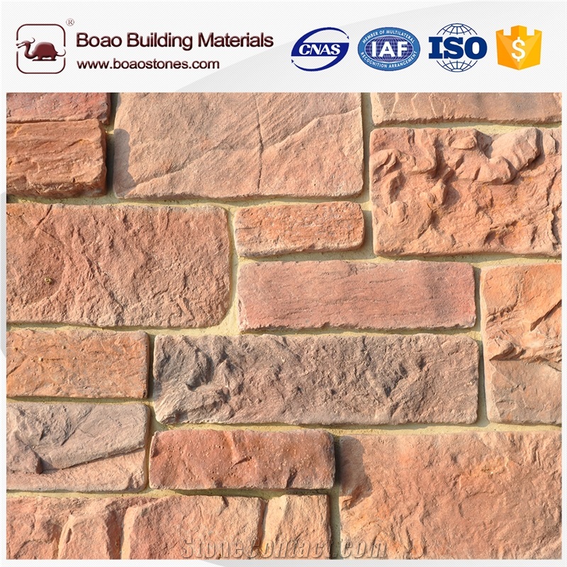 New Design Faux Stone Flat Piece Wall Siding