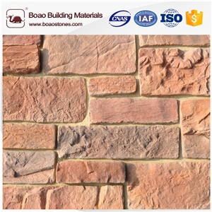 New Design Faux Stone Flat Piece Wall Siding