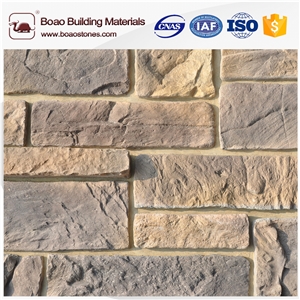 New Design Faux Stone Flat Piece Wall Siding