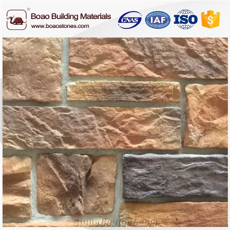 New Design Faux Stone Flat Piece Wall Siding