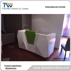 2017 Modern Design Artificial Marble Stone Salon Reception Desk Tops, Interior Stone Acrylic Solid Surfce Salon Table Tops Design, Slaon Furniture Oem