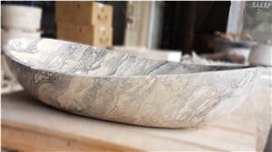 Mori, Grey Marble Wash Basin