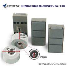 Rubber Pressure Roller Wheels, Edgebanders Roller Wheels, Edge Banding Machine Accessories, Edge Conveyor Rollers