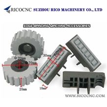 Rubberized Hold Down, Edgebander Pressure Rollers, Gear Wheels for Biesse Ima Homag Scm Brand Edgebanding Machines