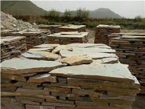 Slate Flag Stone, Nature Flag Stone, Culture Stone Random Paving, Multicolor Slate, Quartize Crazy Paving, Crazy Paving