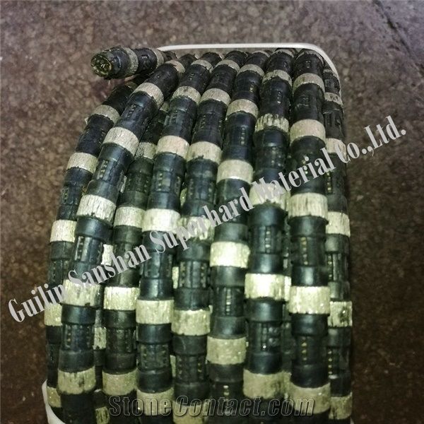 10.5mm/11mm/11.5mm/12mm Diamond Wire Saw Diamond Rope for Cutting Cement Pipe Reinforced Concrete Cutting Wire