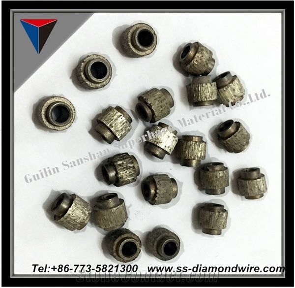10.5mm/11mm/11.5mm Diamond Spring Rope Cutting Beads for Marble Spring Dry Cutting Beads