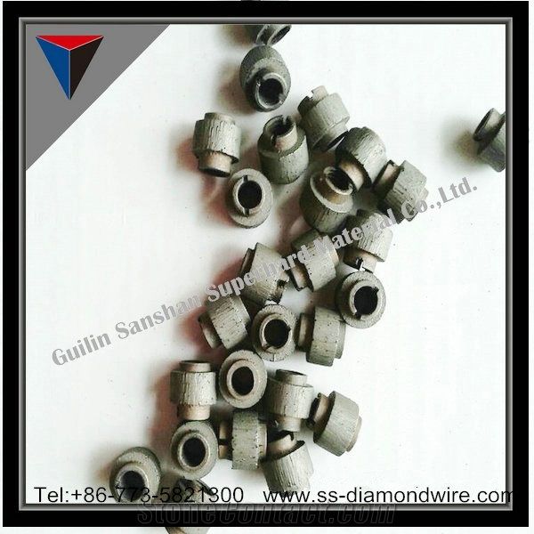 10.5mm/11mm/11.5mm Diamond Spring Rope Cutting Beads for Marble Spring Dry Cutting Beads