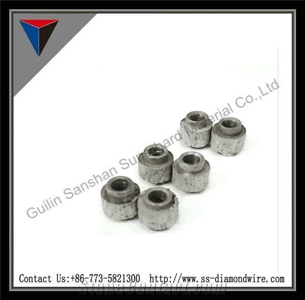 10.5mm/11mm/11.5mm Rubber and Plastic Diamond Rope Saw Diamond Wire Saw Beads Sandstone Cutting Beads Basalt Limestone Cutting Beads