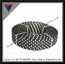 10.5mm/11mm/11.5mm Rubber Diamond Rope Saw Diamond Wire Saw Sandstone Cutting Basalt Limestone Cutting
