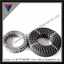 10.5mm/11mm/11.5mm Rubber Diamond Rope Saw Diamond Wire Saw Sandstone Cutting Basalt Limestone Cutting