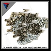 11mm/11.5mm/11.6mm/12mm Granite Cutting Tools Granite Profile Bits Rubberized Diamond Wire Saw Beads for Marble Quarrying and Marble Blocks