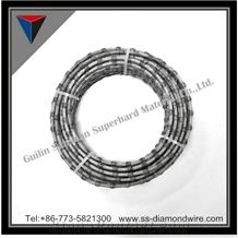 6.3mm/7.3mm/8.3mmdiamond Plastic Wire Saw Granite Stone Cutting Tools Diamond Rope for Granite Quarries Diamond Multi-Wire for Slabs Cutting