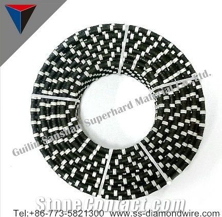Diamond Rubberized Wire Saw for Granite Cutting Diamond Rubberized Rope