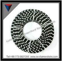 Diamond Rubberized Wire Saw for Granite Quarries Finishing Grannite Working Tools