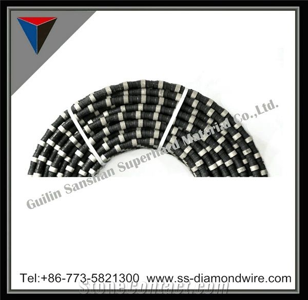 Diamond Rubberized Wire Saw for Marble Diamond Rubberized Rope for Shaping Marble