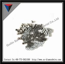 Diamond Wire Accesories,Wires Tools,Steel Wires,Beads,Springs,Joints,Washers,Locks,Different Fittings